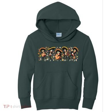 Day Of The dead Mariachi  Kids Hoodie