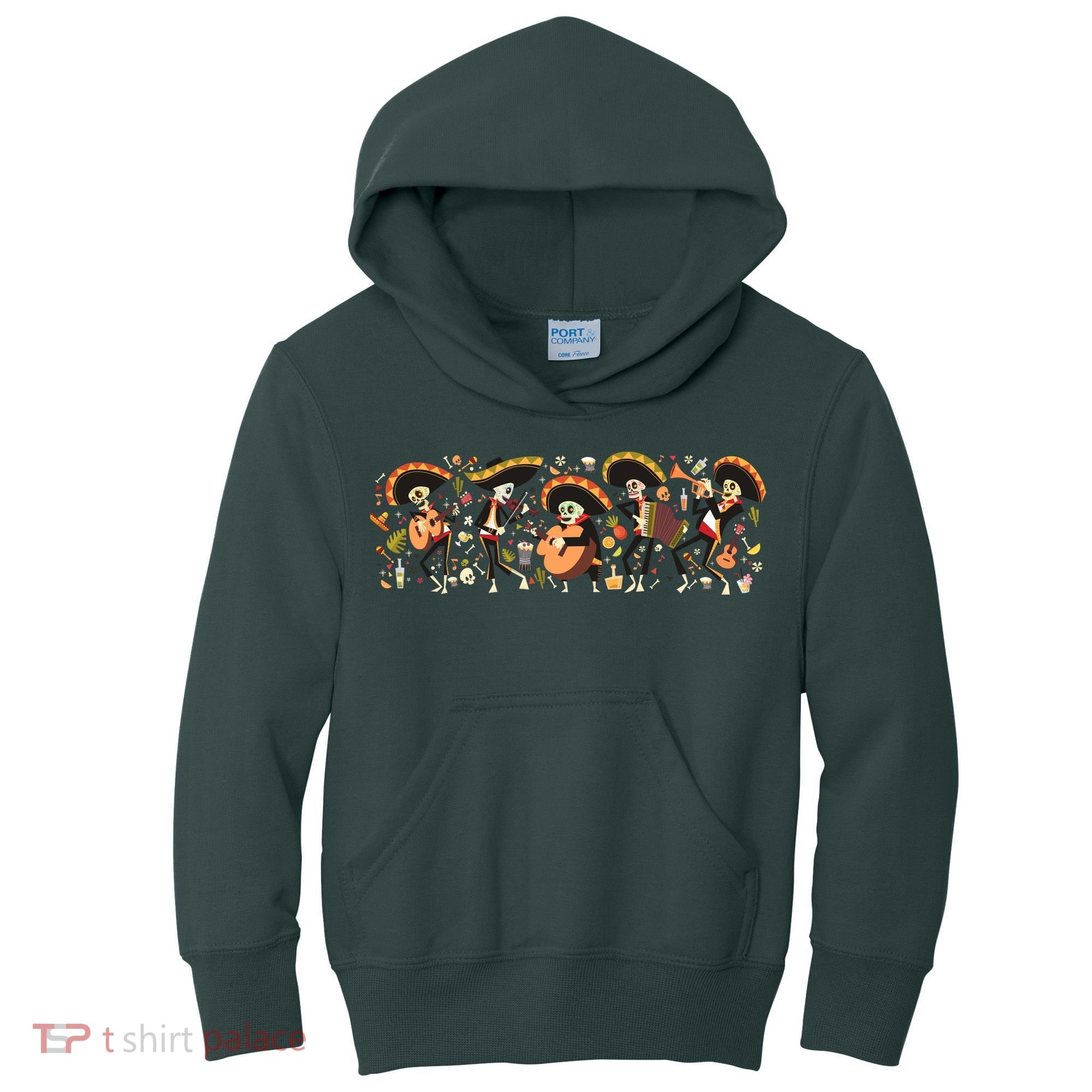 Day Of The dead Mariachi  Kids Hoodie