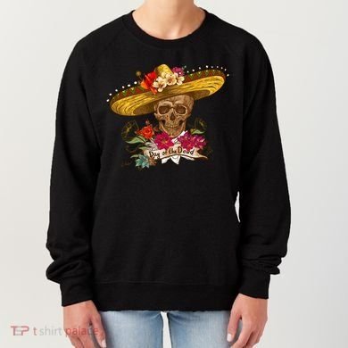 Day Of The Dead Mexican Skull Women's Sweatshirt