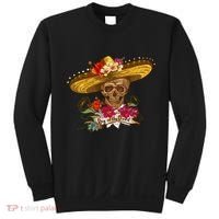 Day Of The Dead Mexican Skull Sweatshirt thumb 0