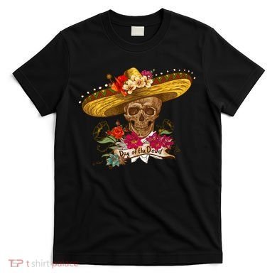 Day Of The Dead Mexican Skull T-Shirt