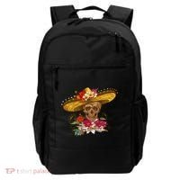 Day Of The Dead Mexican Skull Backpack thumb 0