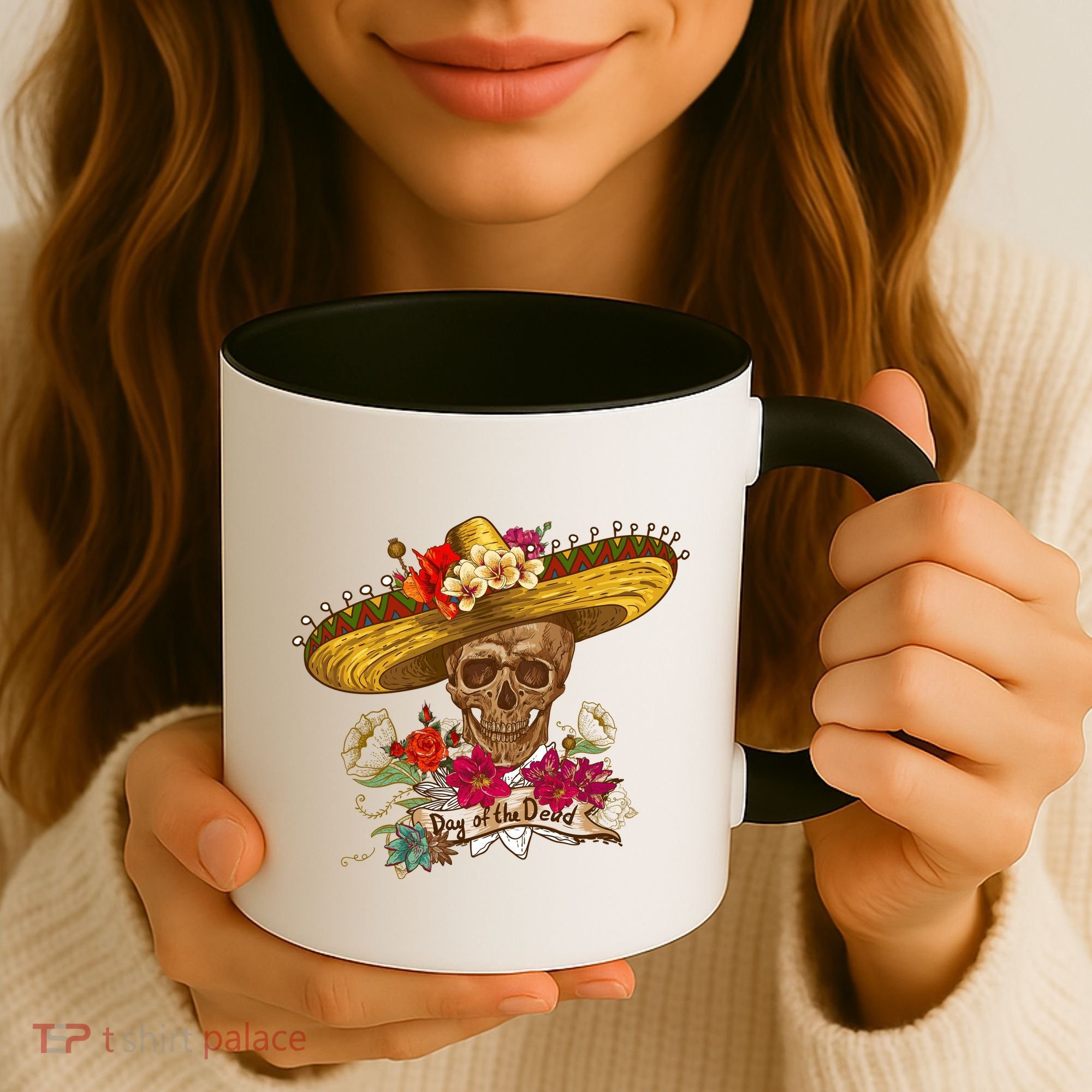 Day Of The Dead Mexican Skull Coffee Mug