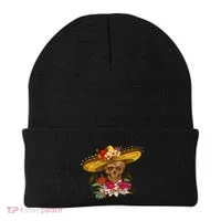 Day Of The Dead Mexican Skull Beanie thumb 0