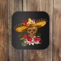 Day Of The Dead Mexican Skull Coaster thumb 0