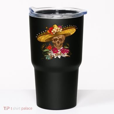 Day Of The Dead Mexican Skull Tumbler