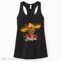 Day Of The Dead Mexican Skull Women's Tank Top thumb 0