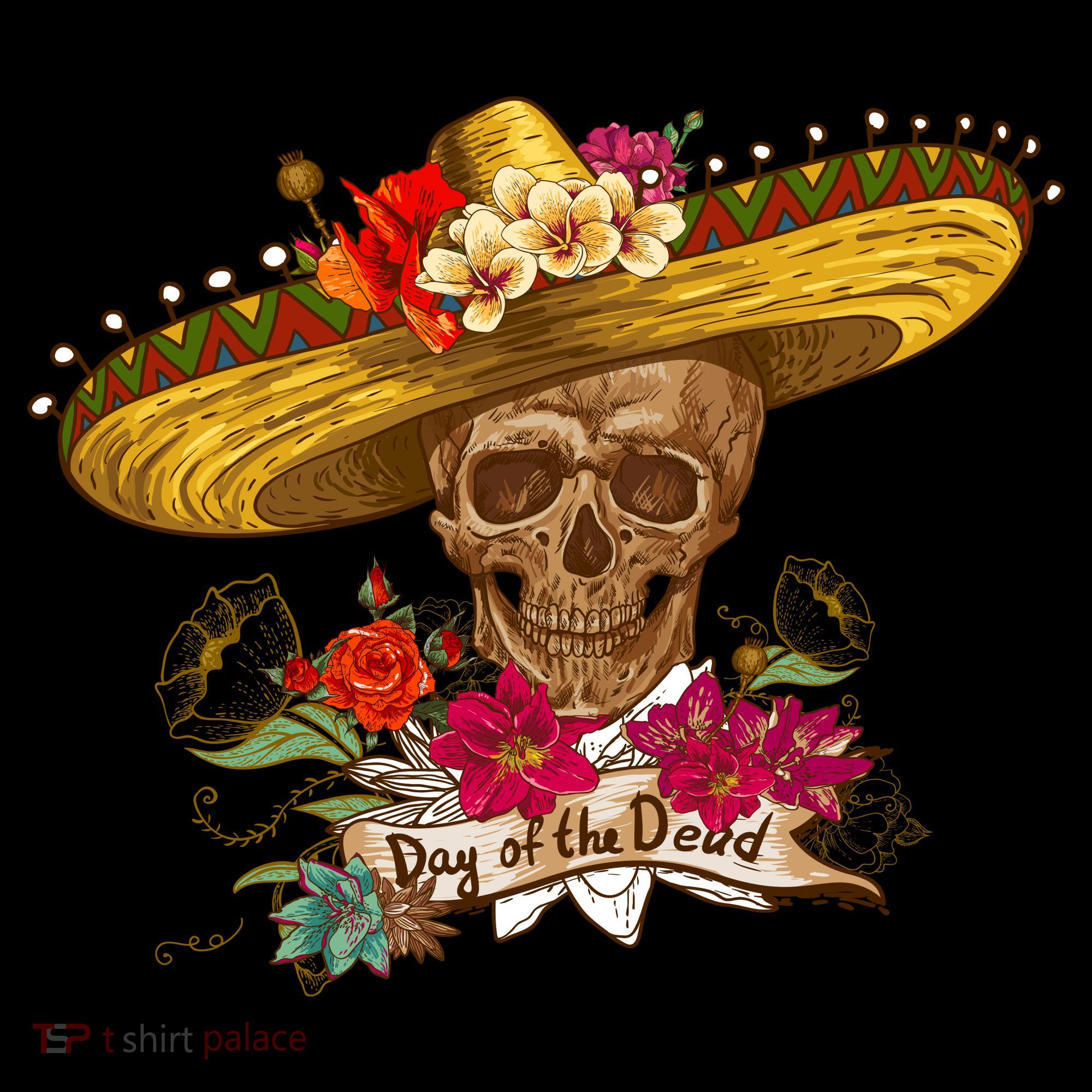 Day Of The Dead Mexican Skull Baby Bodysuit