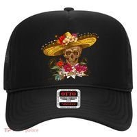Day Of The Dead Mexican Skull Hat thumb 0