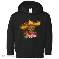 Day Of The Dead Mexican Skull Toddler Hoodie thumb 0
