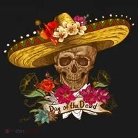 Day Of The Dead Mexican Skull Toddler Hoodie thumb 2