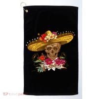 Day Of The Dead Mexican Skull Golf Towel thumb 0