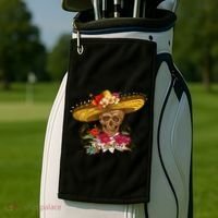 Day Of The Dead Mexican Skull Golf Towel thumb 2