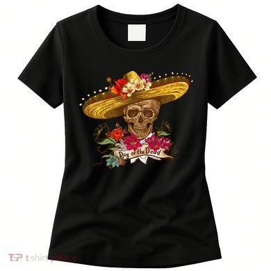 Day Of The Dead Mexican Skull Women's T-Shirt
