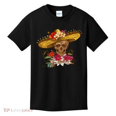 Day Of The Dead Mexican Skull Kids T-Shirt