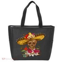 Day Of The Dead Mexican Skull Tote Bag thumb 0