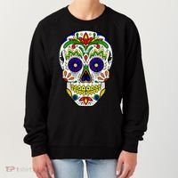 Day of the Dead Skull dia de los Muertos Women's Sweatshirt thumb 0