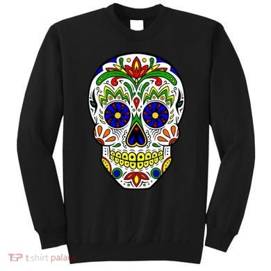 Day of the Dead Skull dia de los Muertos Sweatshirt