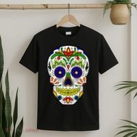 Day of the Dead Skull dia de los Muertos T-Shirt thumb 2