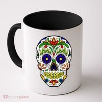 Day of the Dead Skull dia de los Muertos Coffee Mug thumb 0