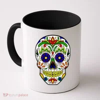 Day of the Dead Skull dia de los Muertos Coffee Mug thumb 0