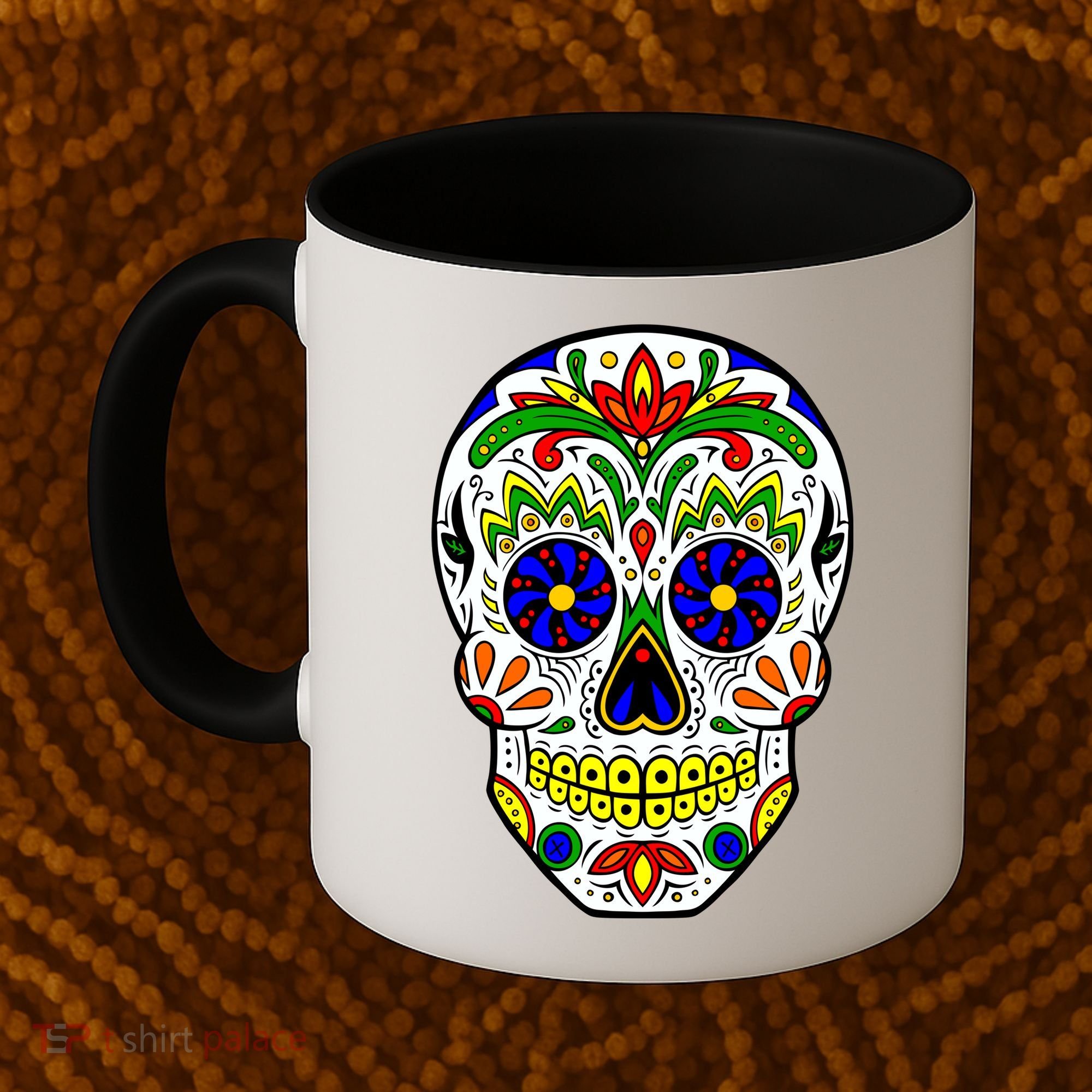 Day of the Dead Skull dia de los Muertos Coffee Mug