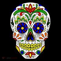 Day of the Dead Skull dia de los Muertos Women's Hoodie thumb 2