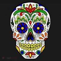 Day of the Dead Skull dia de los Muertos Women's Tank Top thumb 5
