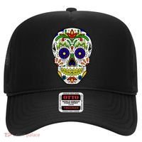 Day of the Dead Skull dia de los Muertos Hat thumb 0