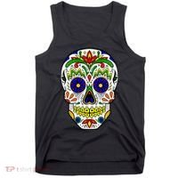 Day of the Dead Skull dia de los Muertos Tank Top thumb 0