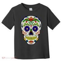 Day of the Dead Skull dia de los Muertos Toddler T-Shirt thumb 0