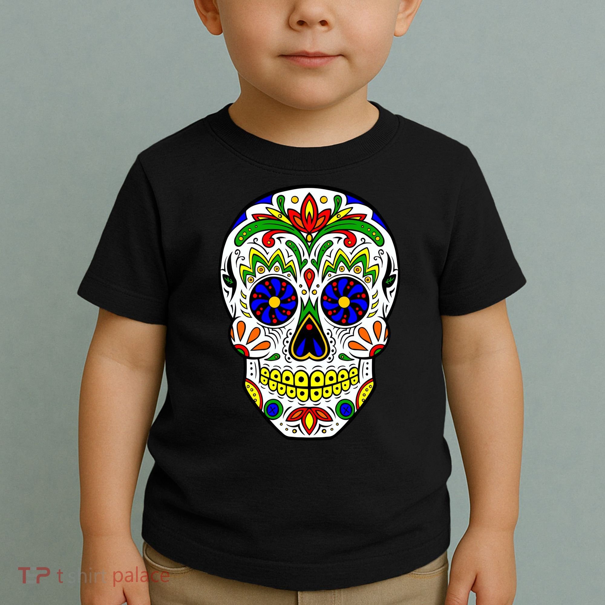 Day of the Dead Skull dia de los Muertos Toddler T-Shirt