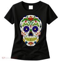 Day of the Dead Skull dia de los Muertos Women's T-Shirt thumb 0