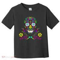 Day of The Dead Skull Flower Glasses Toddler T-Shirt thumb 0