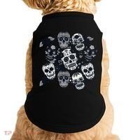 Day Of The Dead Skull Mash Up Doggie Tank thumb 0
