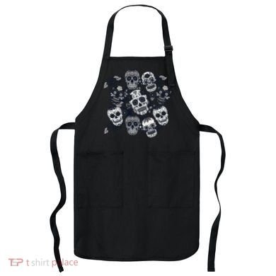 Day Of The Dead Skull Mash Up Apron