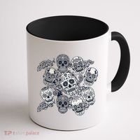 Day Of The Dead Skull Mash Up Coffee Mug thumb 1