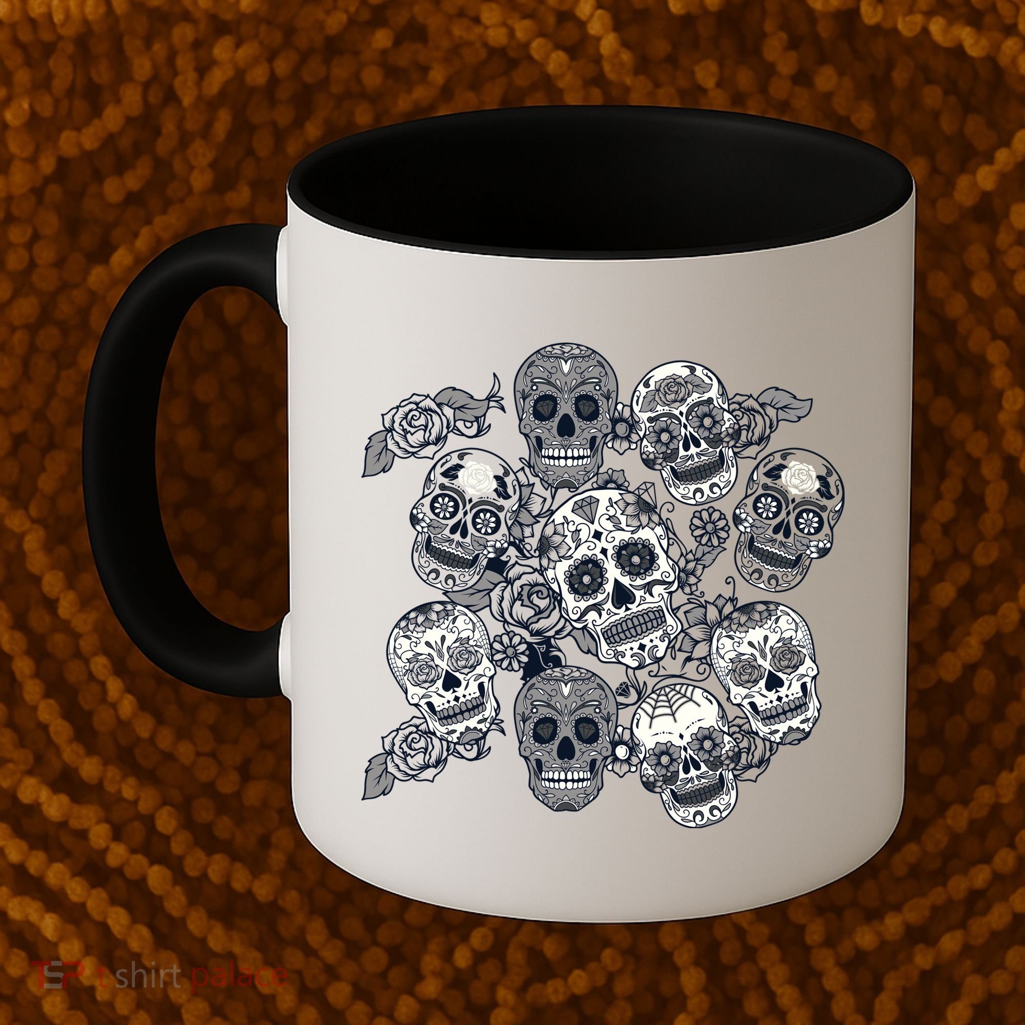 Day Of The Dead Skull Mash Up Coffee Mug
