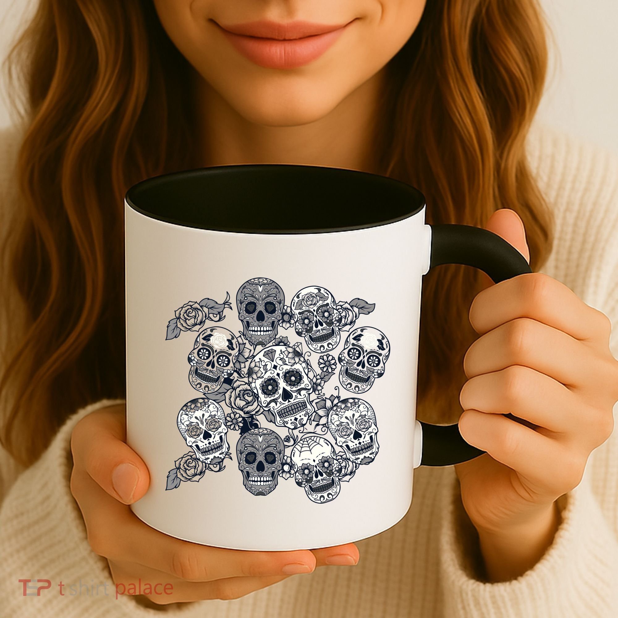 Day Of The Dead Skull Mash Up Coffee Mug