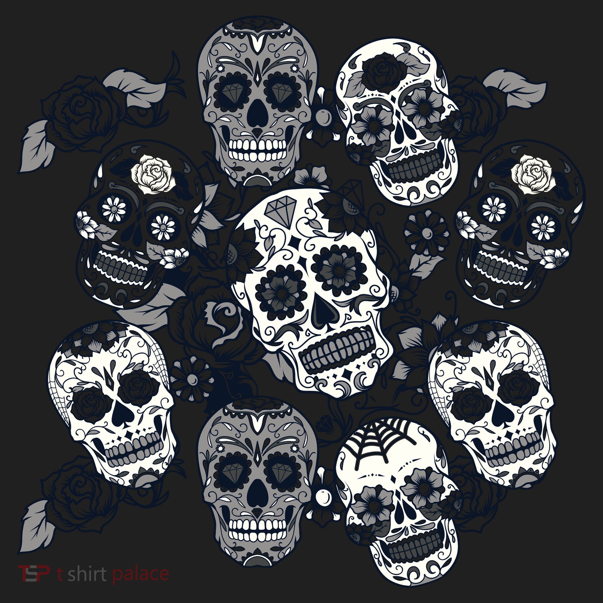 Day Of The Dead Skull Mash Up Beanie