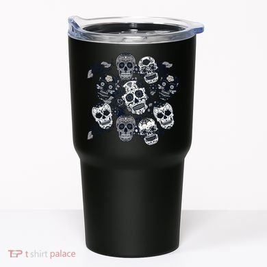 Day Of The Dead Skull Mash Up Tumbler