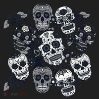 Day Of The Dead Skull Mash Up Tumbler thumb 3