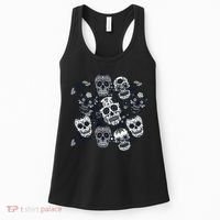 Day Of The Dead Skull Mash Up Women's Tank Top thumb 0