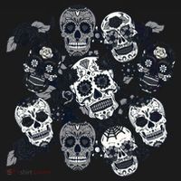 Day Of The Dead Skull Mash Up Visor thumb 3