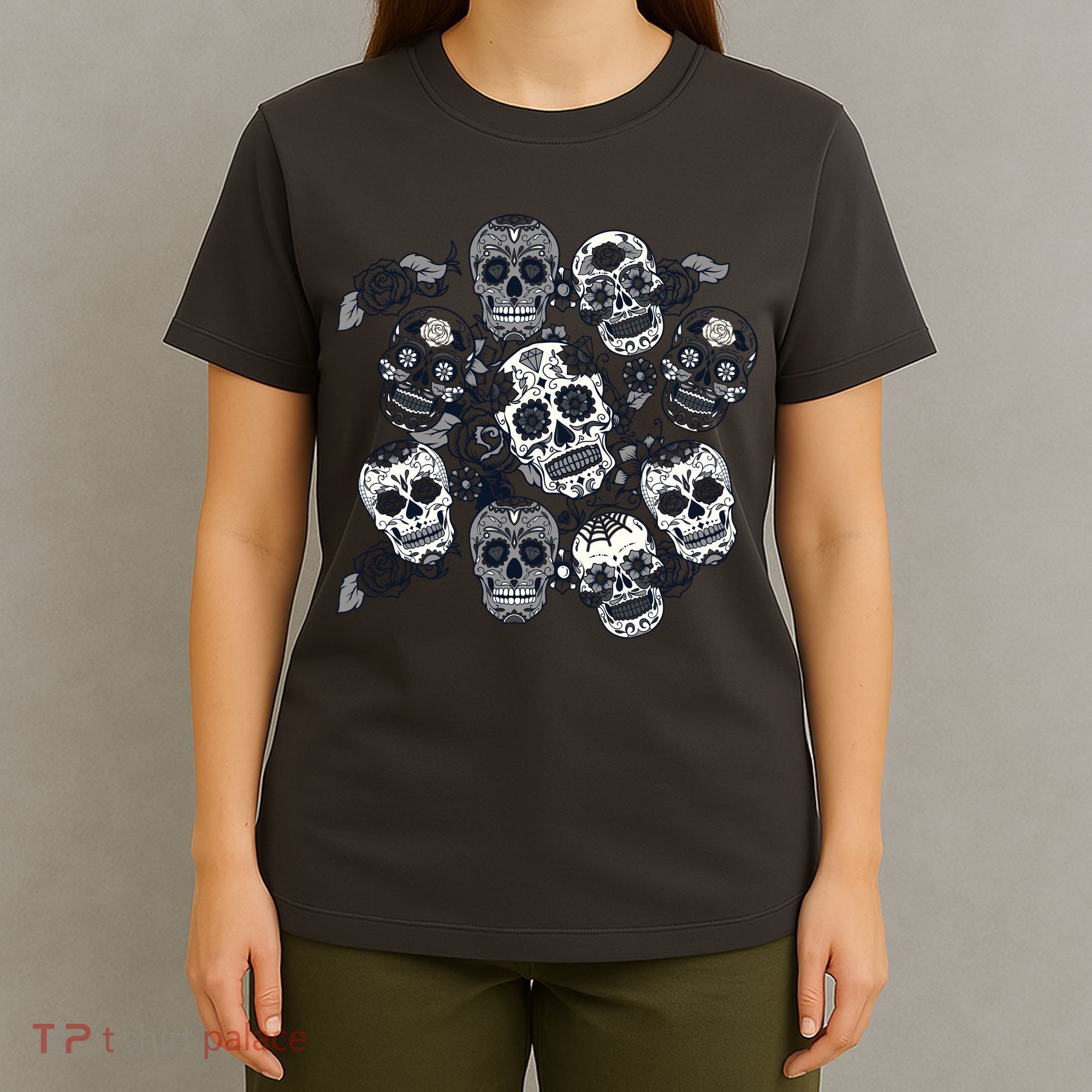 Day Of The Dead Skull Mash Up T-Shirt