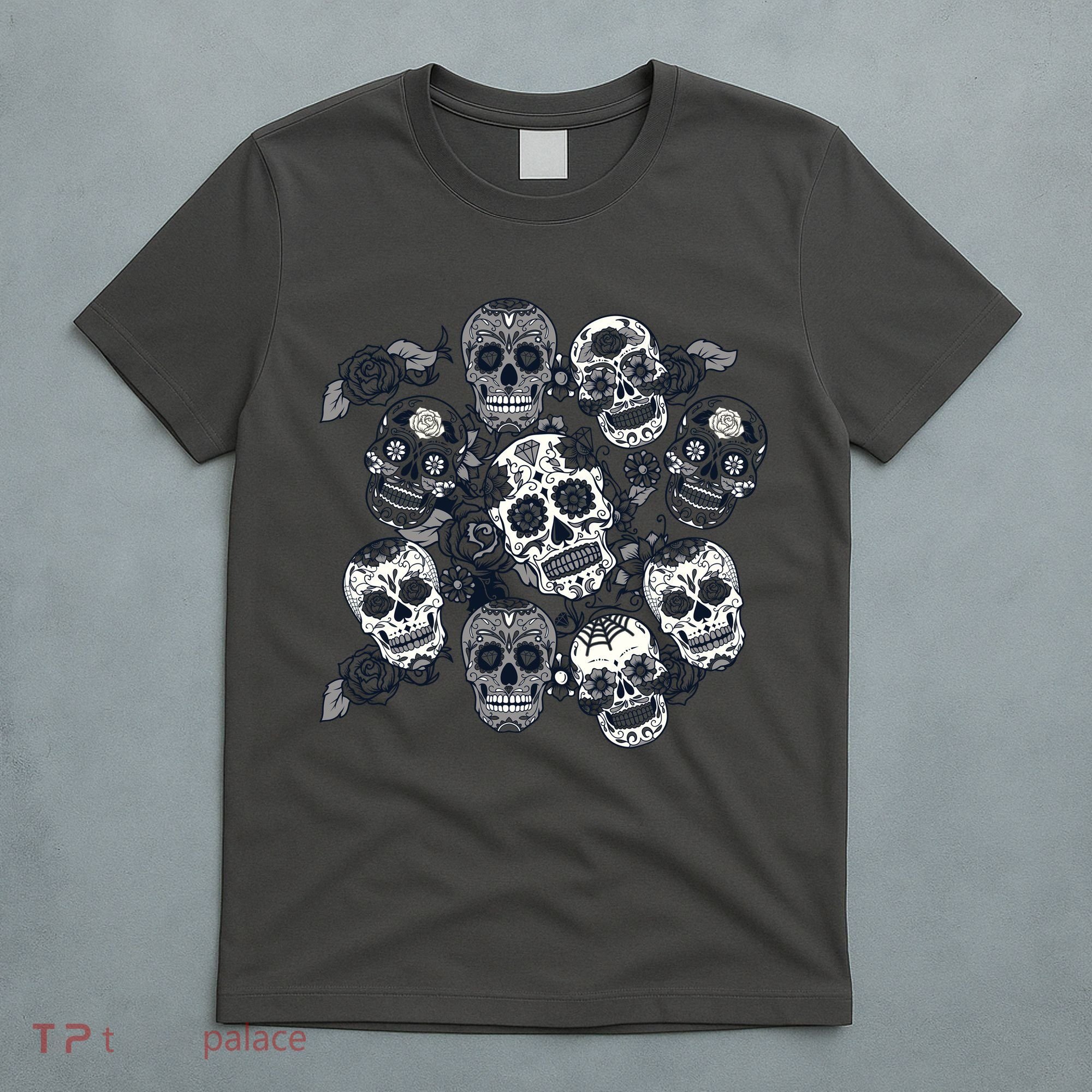 Day Of The Dead Skull Mash Up T-Shirt