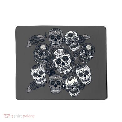 Day Of The Dead Skull Mash Up Mousepad