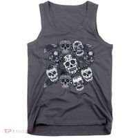 Day Of The Dead Skull Mash Up Tank Top thumb 0