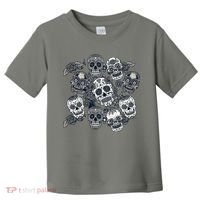 Day Of The Dead Skull Mash Up Toddler T-Shirt thumb 0
