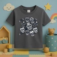 Day Of The Dead Skull Mash Up Toddler T-Shirt thumb 3